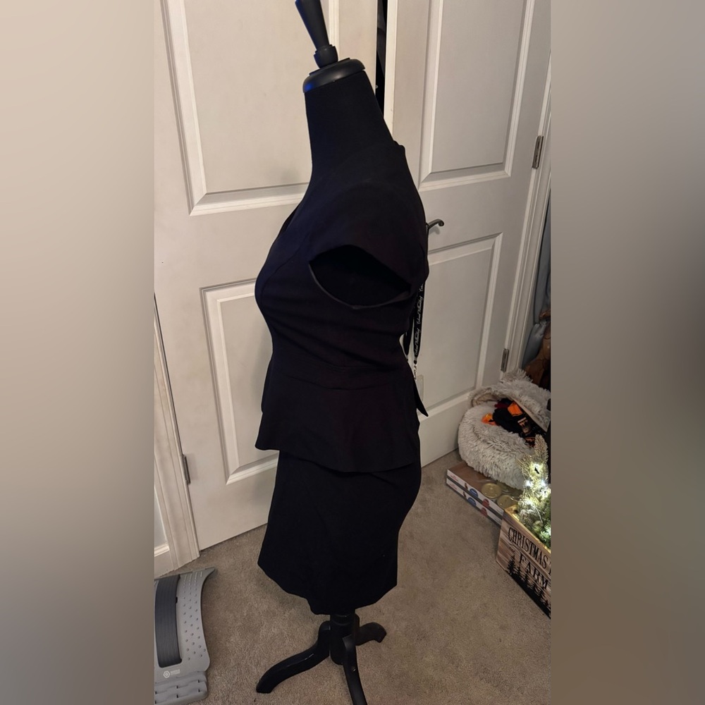 Ann Taylor Black Midi Dress